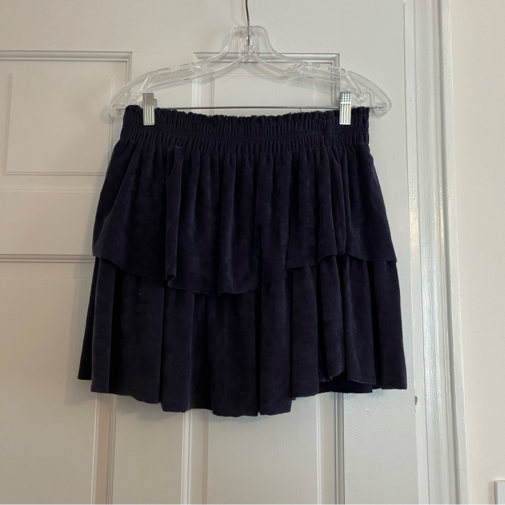Goldie Navy Blue Tiered Skirt Size Small